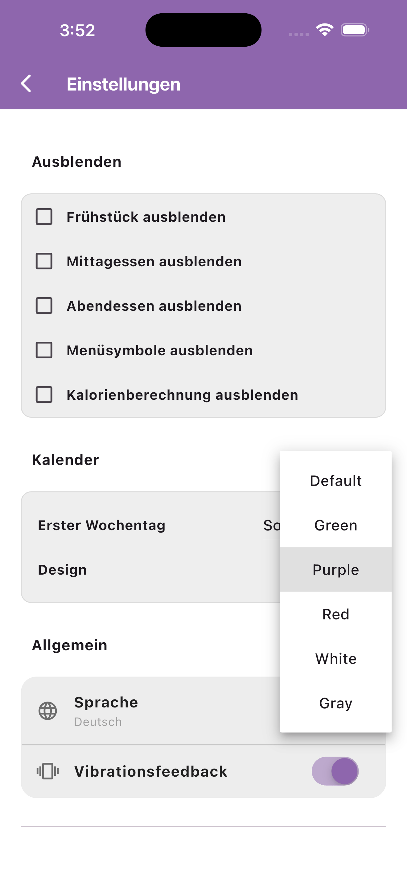 Einstellungen