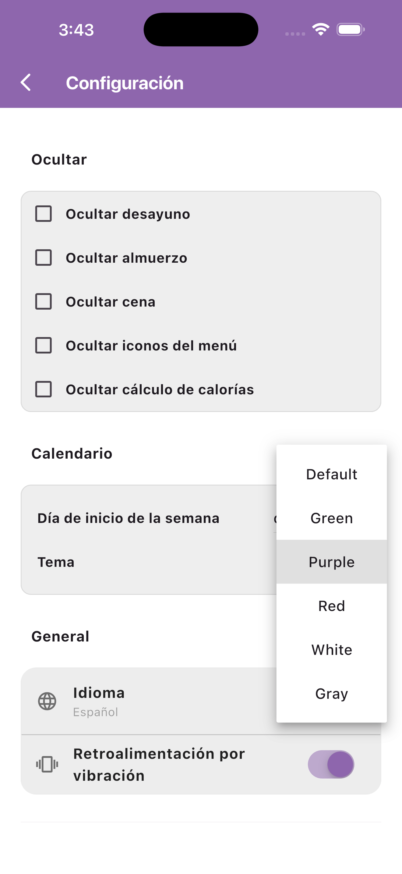 Configuracion